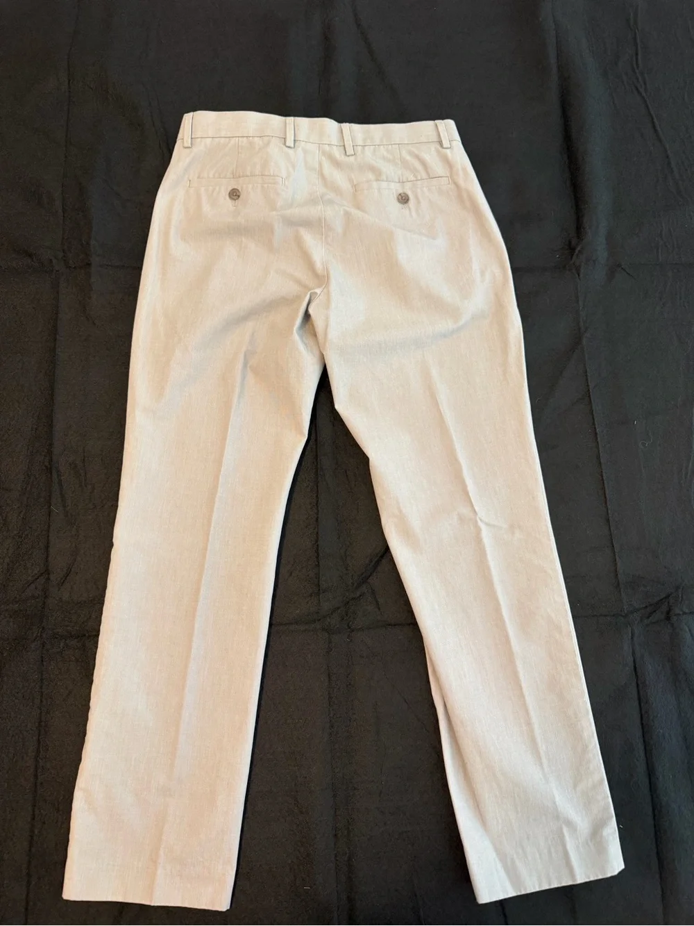 Banana Republic Men's Light Gray Non-Iton Tailored Slim Fit Dress Pants